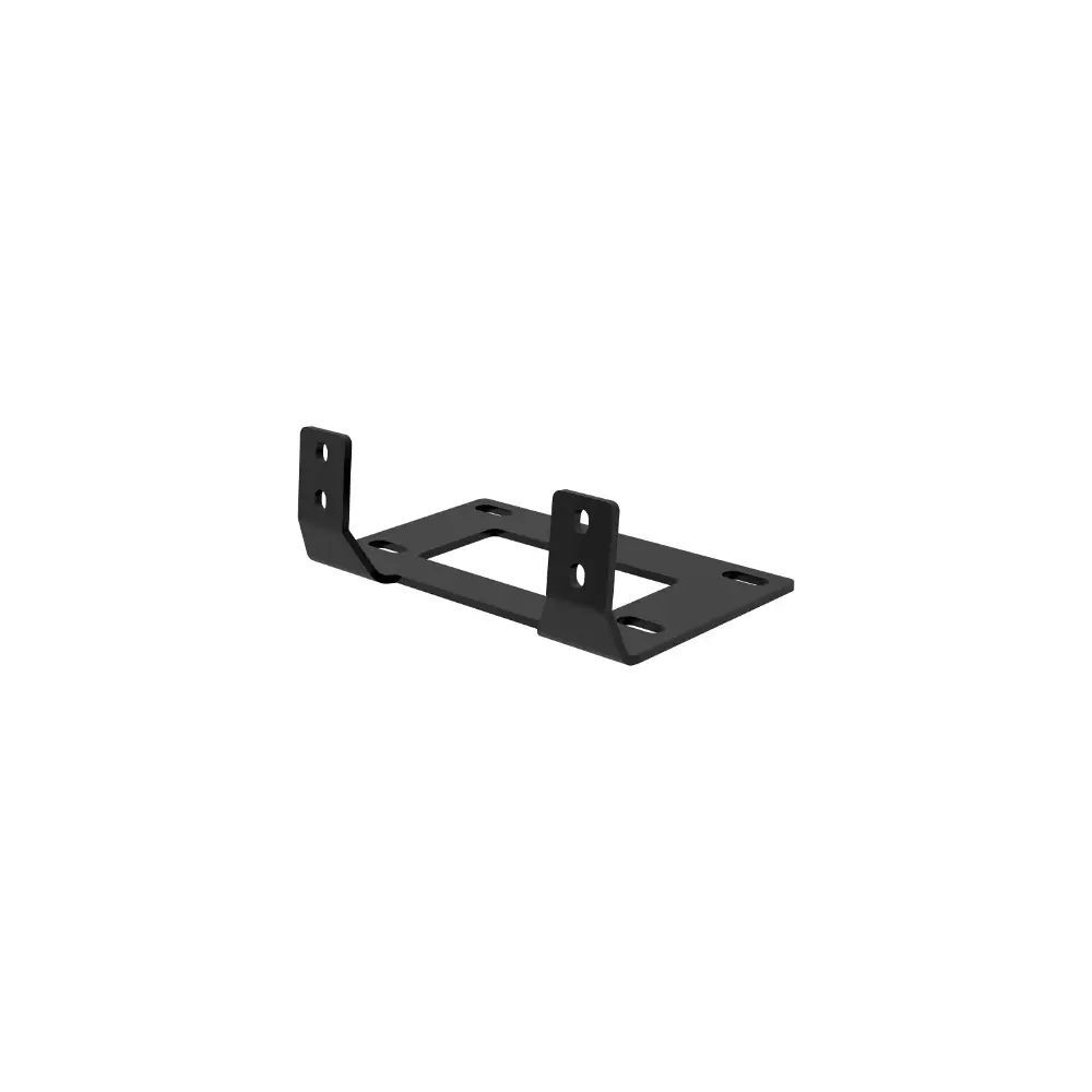Carbon Steel Jeep Winch Receiver Plate Bracket - Textured Black - 15600FB